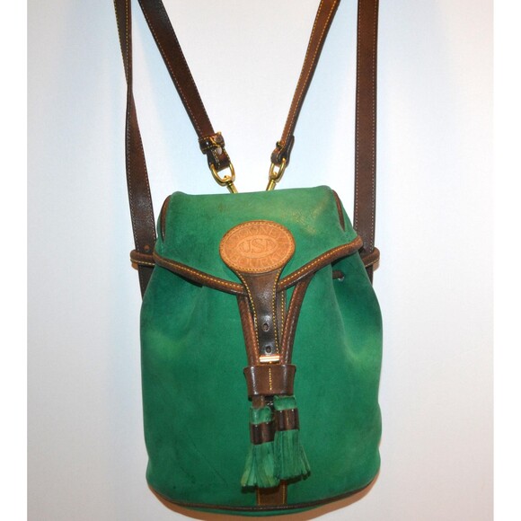 Dooney & Bourke Handbags - Dooney & Bourke Vintage USA Logo Kelly Green Backpack
